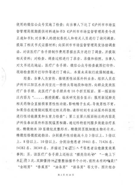 罰款60萬！瀘州佳泰泌尿外科醫(yī)院未經(jīng)審查，發(fā)布違法醫(yī)療廣告(圖3)