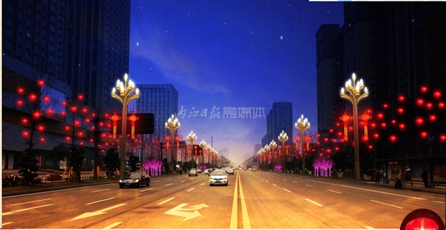 火樹銀花不夜天！內(nèi)江今年春節(jié)夜景“提前看”(圖3)