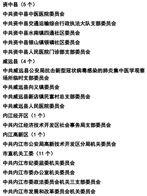 365個(gè)！內(nèi)江抗疫先進(jìn)名單公示(圖21)