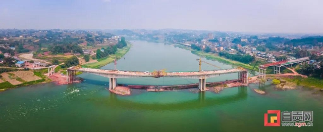 合龍了！自貢新增一座跨江大橋(圖3)