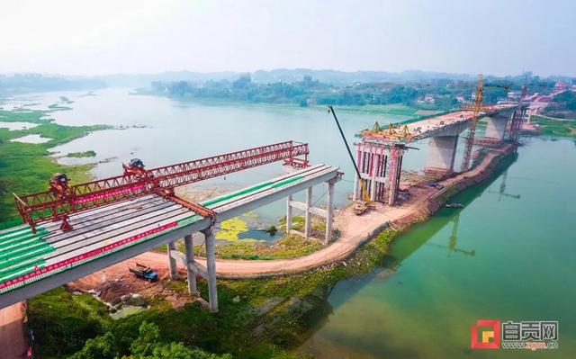 合龍了！自貢新增一座跨江大橋