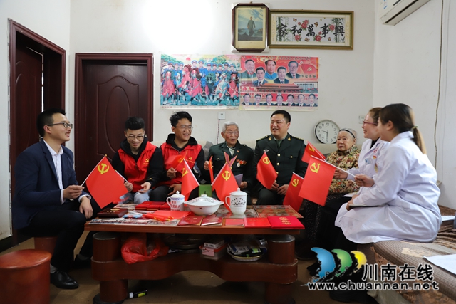 納溪：抗美援朝老兵直播講黨史，傳遞濃濃愛黨愛國情(圖2)
