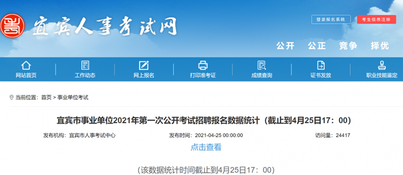 近2萬人報名！宜賓事業(yè)單位報名數(shù)據(jù)來了！193人爭1個名額，這些崗位沒人報……