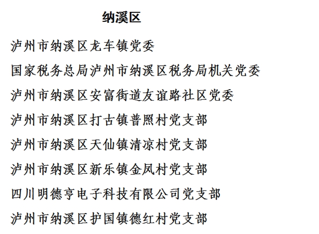 中共瀘州市委組織部關于全市“兩優(yōu)一先” 擬表彰對象的公示(圖13)