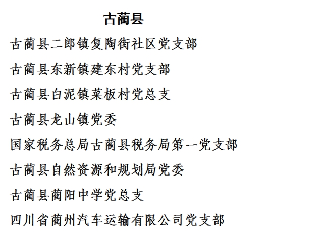 中共瀘州市委組織部關于全市“兩優(yōu)一先” 擬表彰對象的公示(圖17)