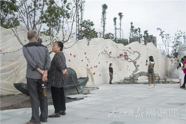 50米雕塑墻驚艷亮相！內(nèi)江這座全新打造的濕地公園下月投用(圖7)