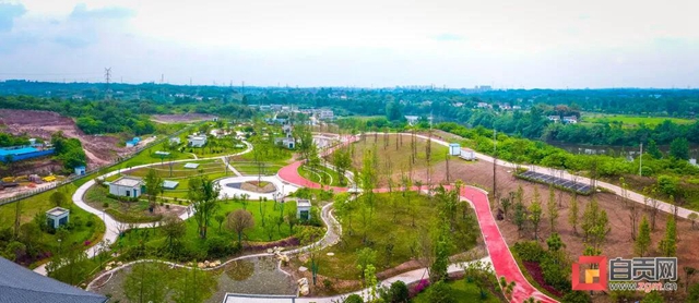 自貢主城區(qū)再添綠地公園！已向市民開放，就在這里！(圖8)