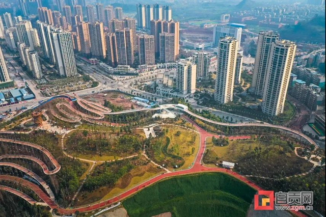 自貢主城區(qū)再添綠地公園！已向市民開放，就在這里！(圖10)