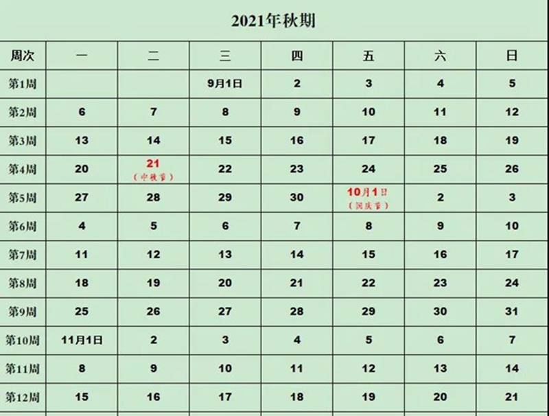 瀘州市中小學8月29至31日分年級錯時、錯峰返校?。ǜ剑盒聦W期校歷）(圖2)