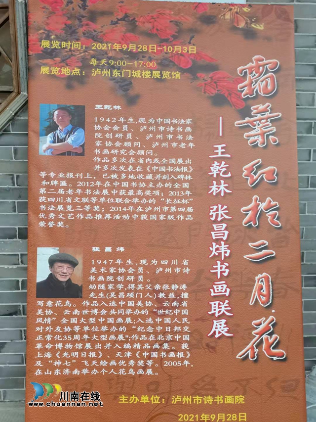 合江籍藝術(shù)家王乾林、張昌煒書畫作品在瀘展出(圖1)