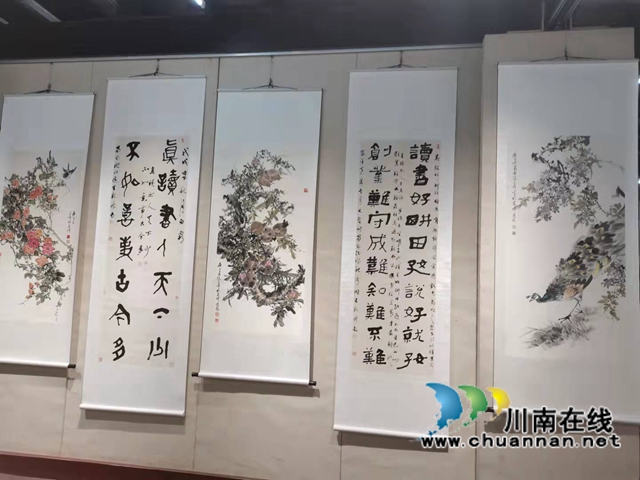 合江籍藝術(shù)家王乾林、張昌煒書畫作品在瀘展出(圖4)