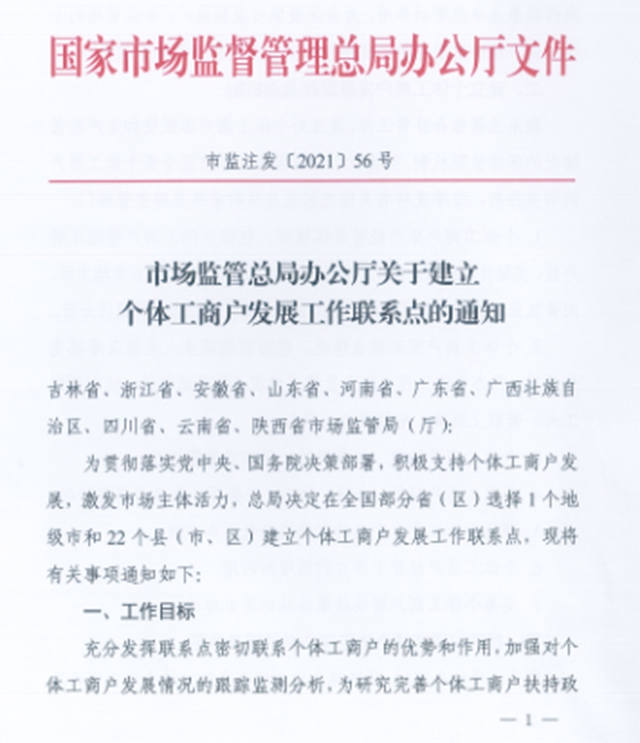 瀘縣被選為全國(guó)個(gè)體工商戶發(fā)展工作聯(lián)系點(diǎn)(圖1)