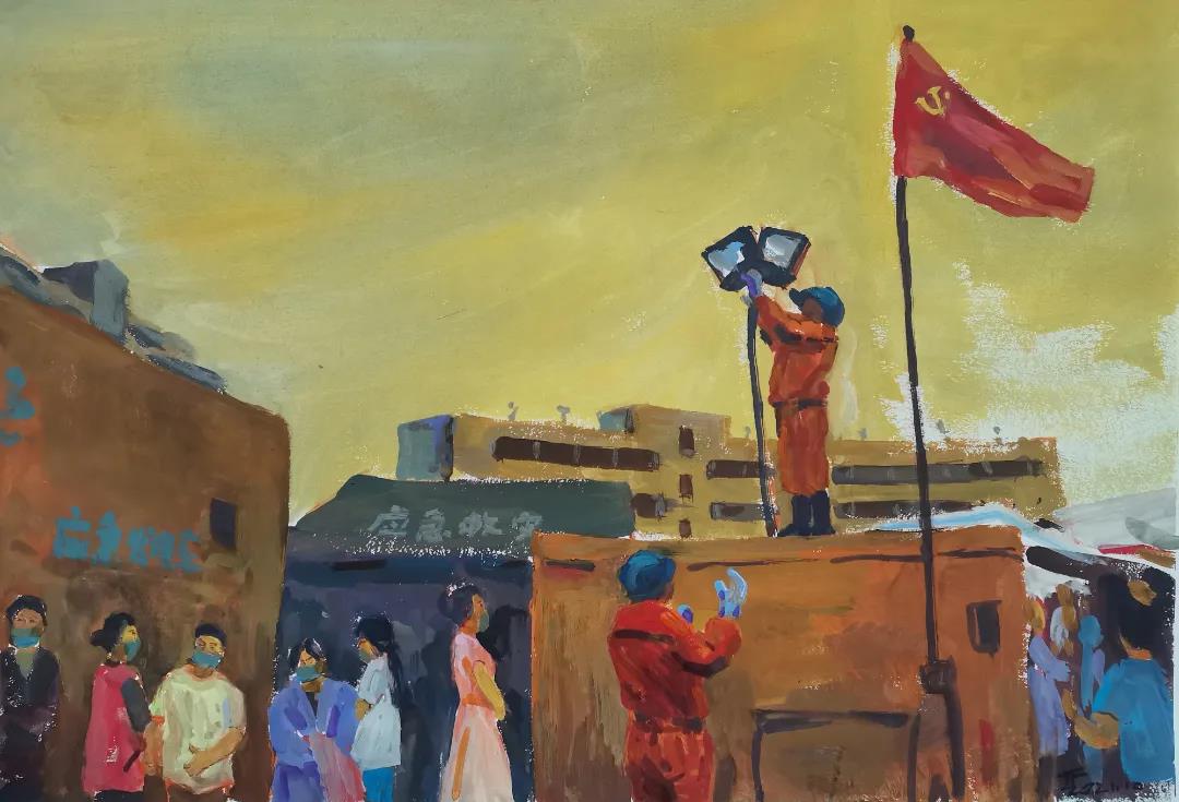 領(lǐng)略藝術(shù)之美！瀘縣抗震救災重建美術(shù)作品亮相(圖2)