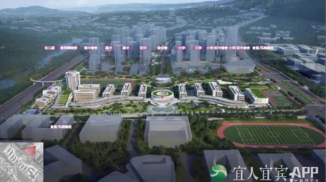 宜賓首個(gè)“一站式”公立學(xué)校明年開學(xué)！包括幼兒園小學(xué)初中高中(圖4)