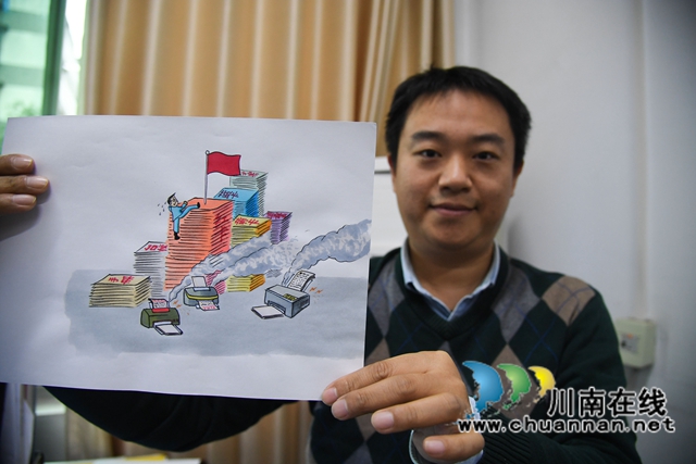 想畫什么就畫什么！瀘州“草根畫家”心里裝著“大舞臺(tái)”(圖6)