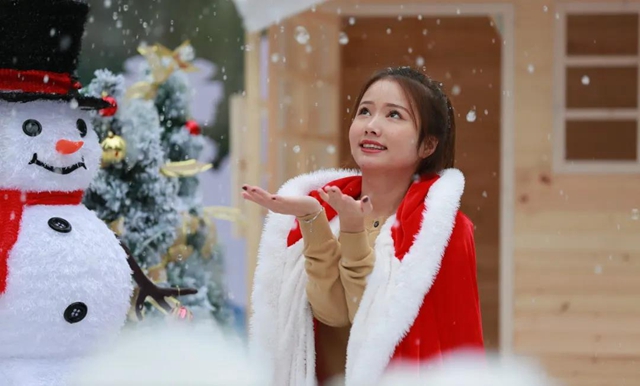 哇！秒變童話世界！內(nèi)江這里“下雪”啦！(圖2)