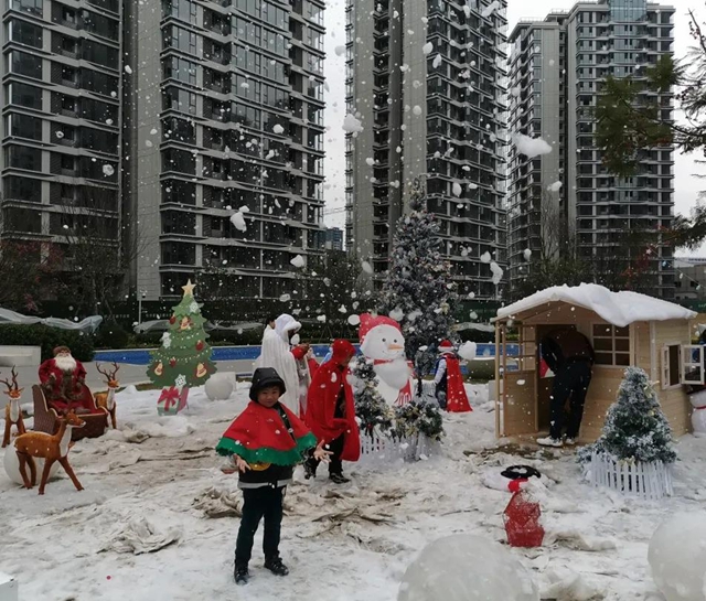 哇！秒變童話世界！內(nèi)江這里“下雪”啦！(圖3)
